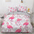 Flamingo-graues Bettbezug-Set